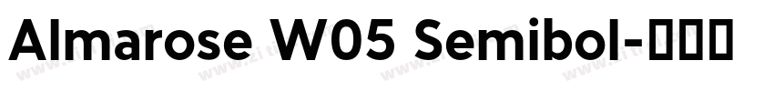 Almarose W05 Semibol字体转换